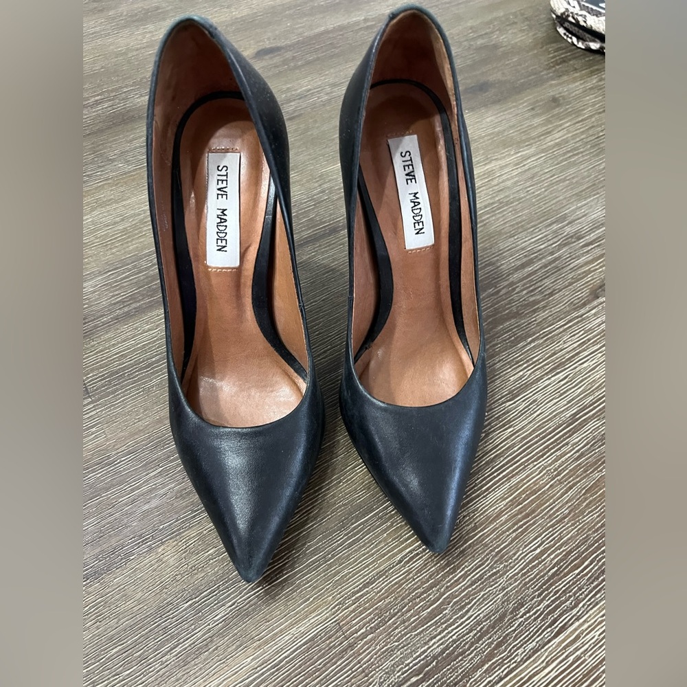 Leather heels